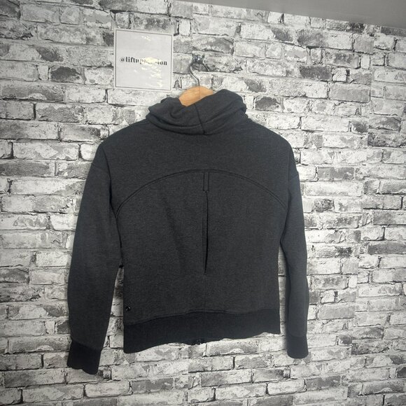 EUC Lululemon Hug It Out Fleece Zip Up Jacket Size 6 (Dark Grey) - Picture 8 of 16